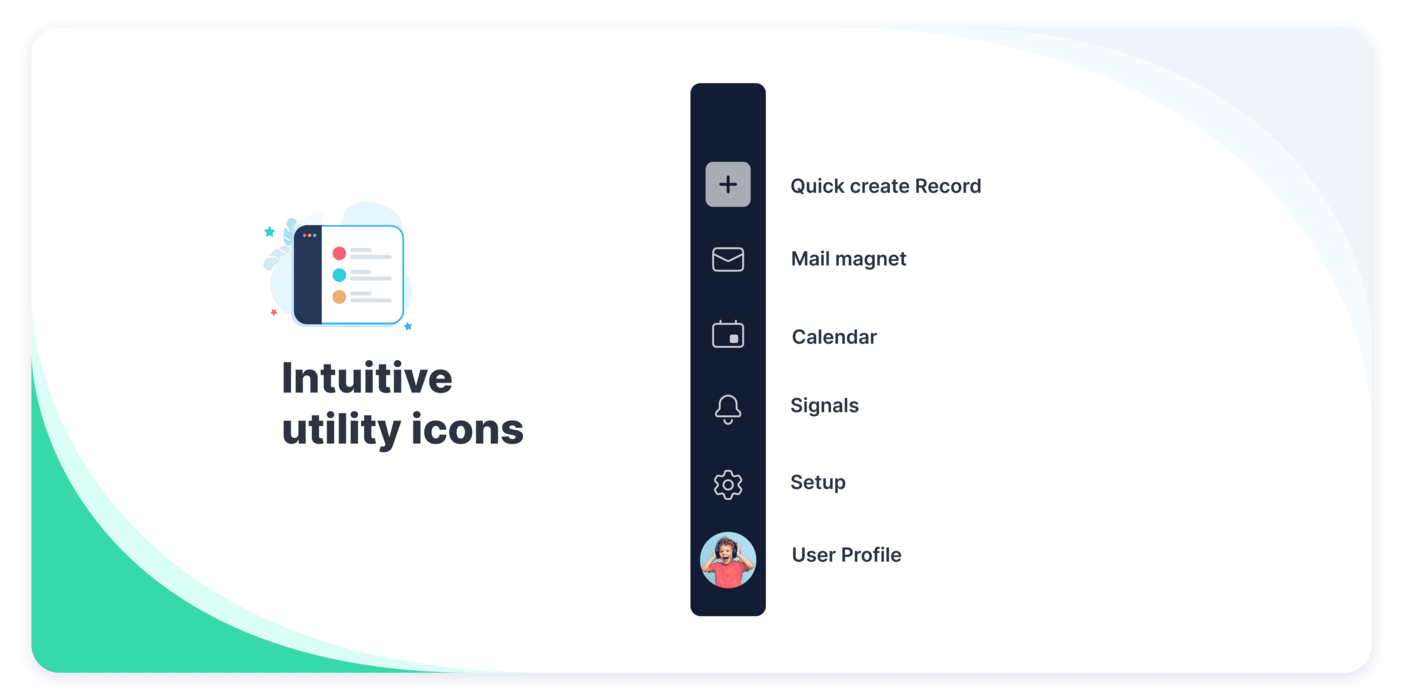 Zoho CRM - CRM For Everyone - Utility Icons